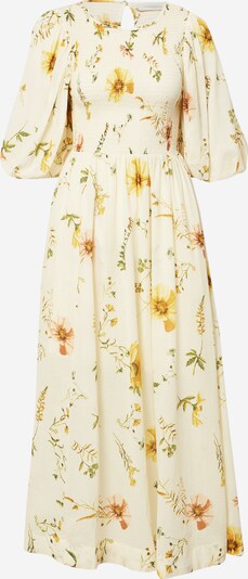 Copenhagen Muse Kleid 'OLINE' in hellbraun / goldgelb / pastellgelb / grün, Produktansicht