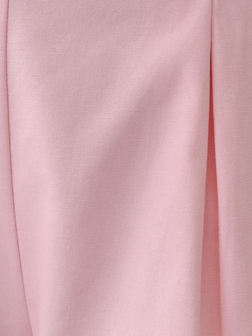 Tussah Ohlapna forma Hlače z naborki 'JAYDA' | roza barva