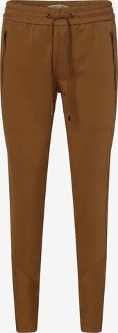 COMMA Tapered Pants in Brown: front