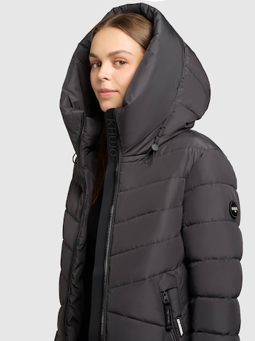 khujo Wintermantel in Schwarz