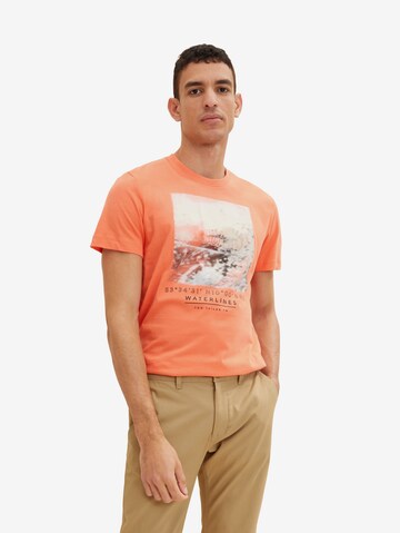 TOM TAILOR T-Shirt in Orange