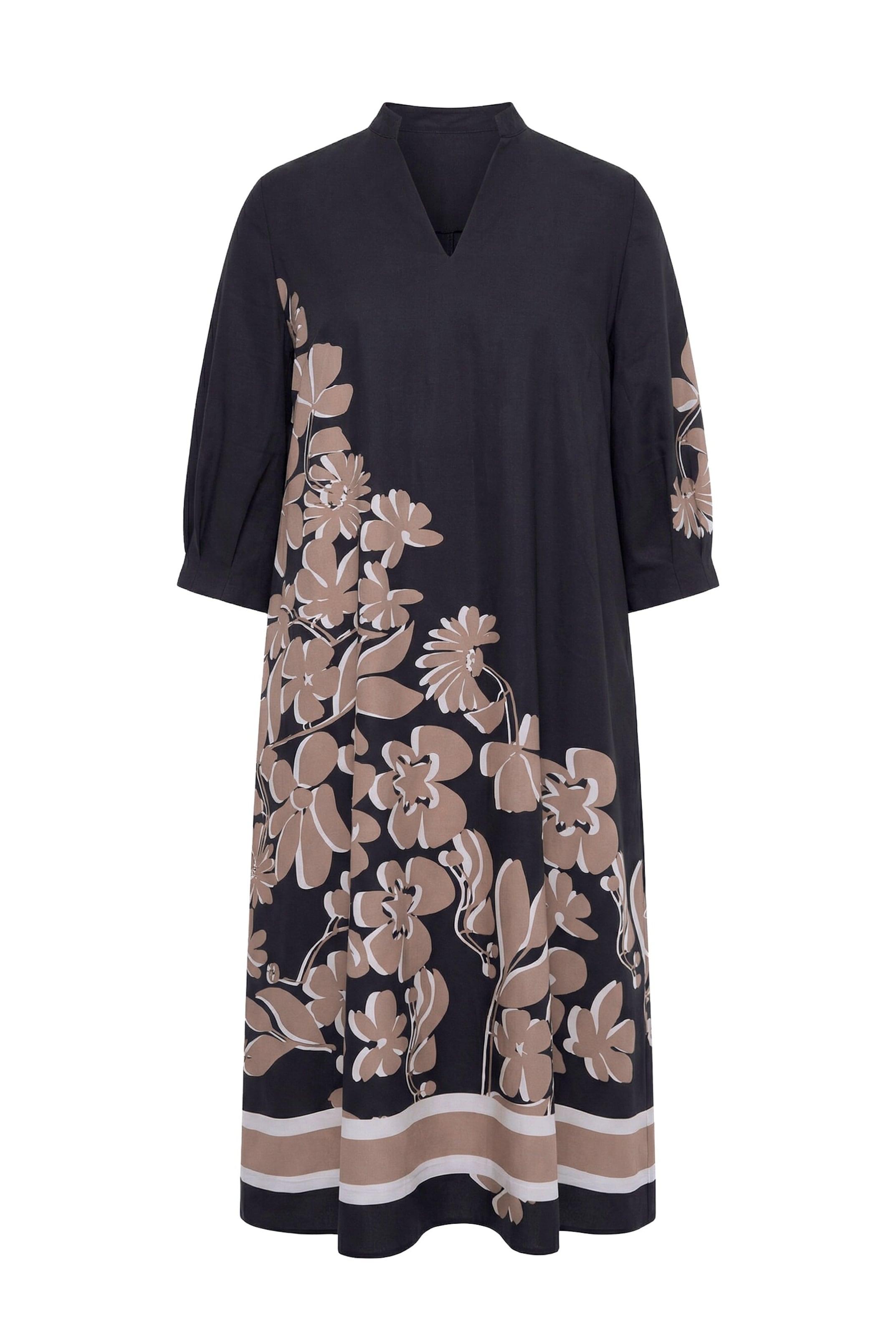 Ulla Popken Dress in Black: front