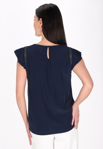 usha BLACK LABEL Blusentop 'Fashion Look' in Blau