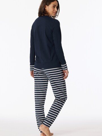 SCHIESSER Pajama ' Casual Essentials ' in Blue