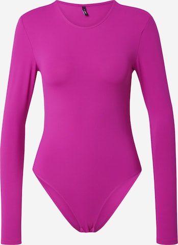 ONLY - Body camiseta 'EA' en rosa: frente