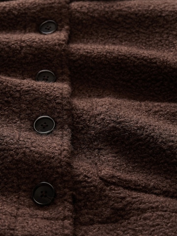 TOM TAILOR Fleecejacke in Braun
