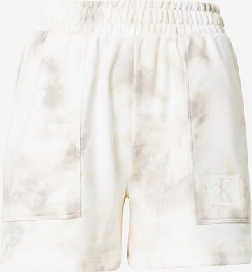 Calvin Klein Jeans Szabványos Nadrág - fehér: elől