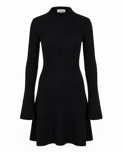 Rochie pe 34 millane pe negru, Vizualizare produs
