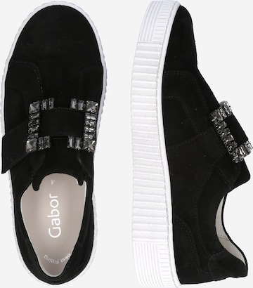 GABOR - Sapatilhas slip-on em preto