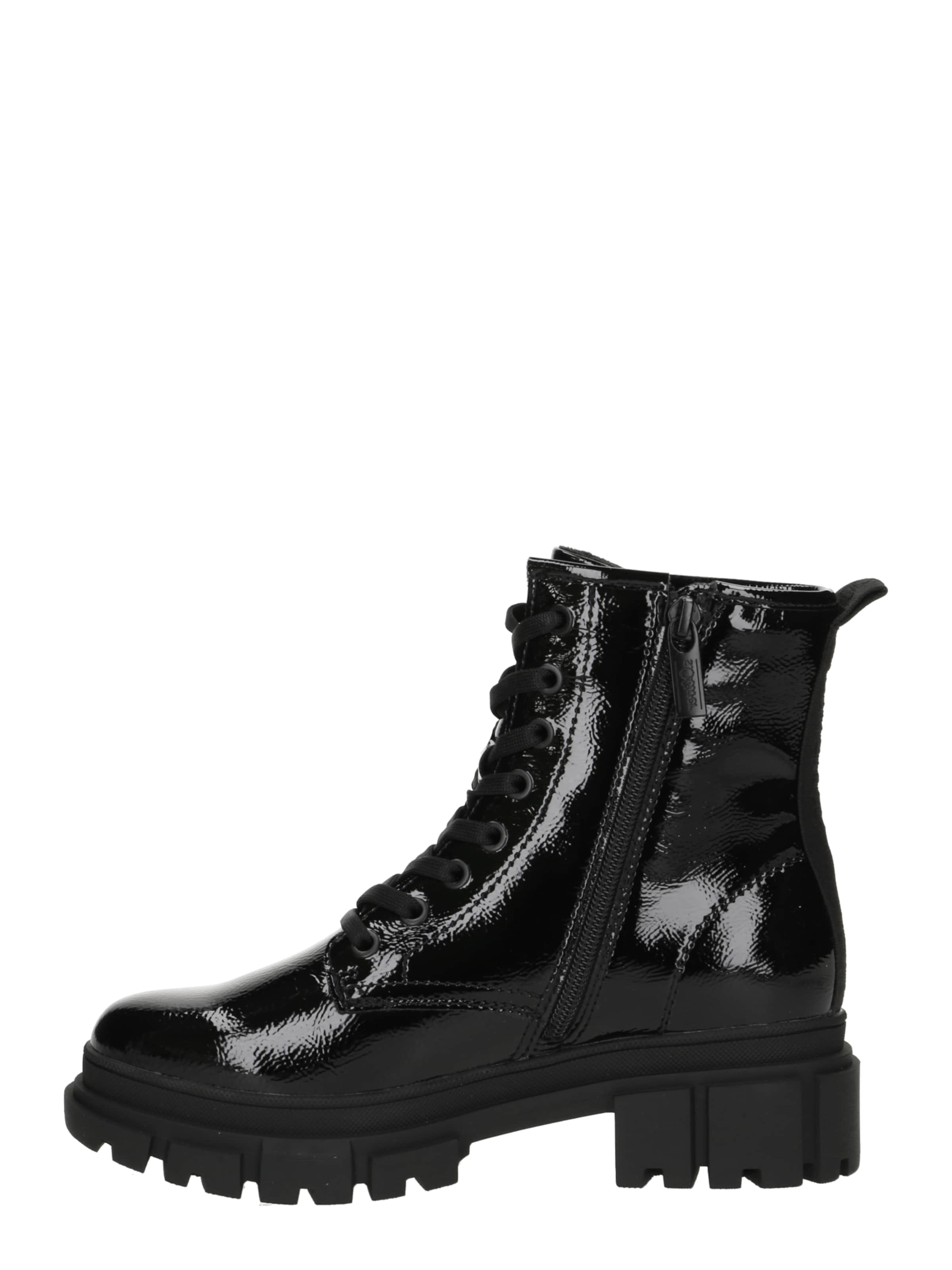 s.Oliver Lace-up bootie in Black