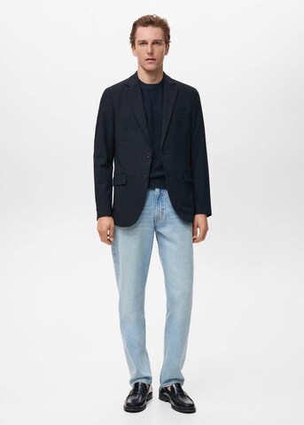 MANGO MAN Slim fit Suit Jacket 'Verner' in Blue