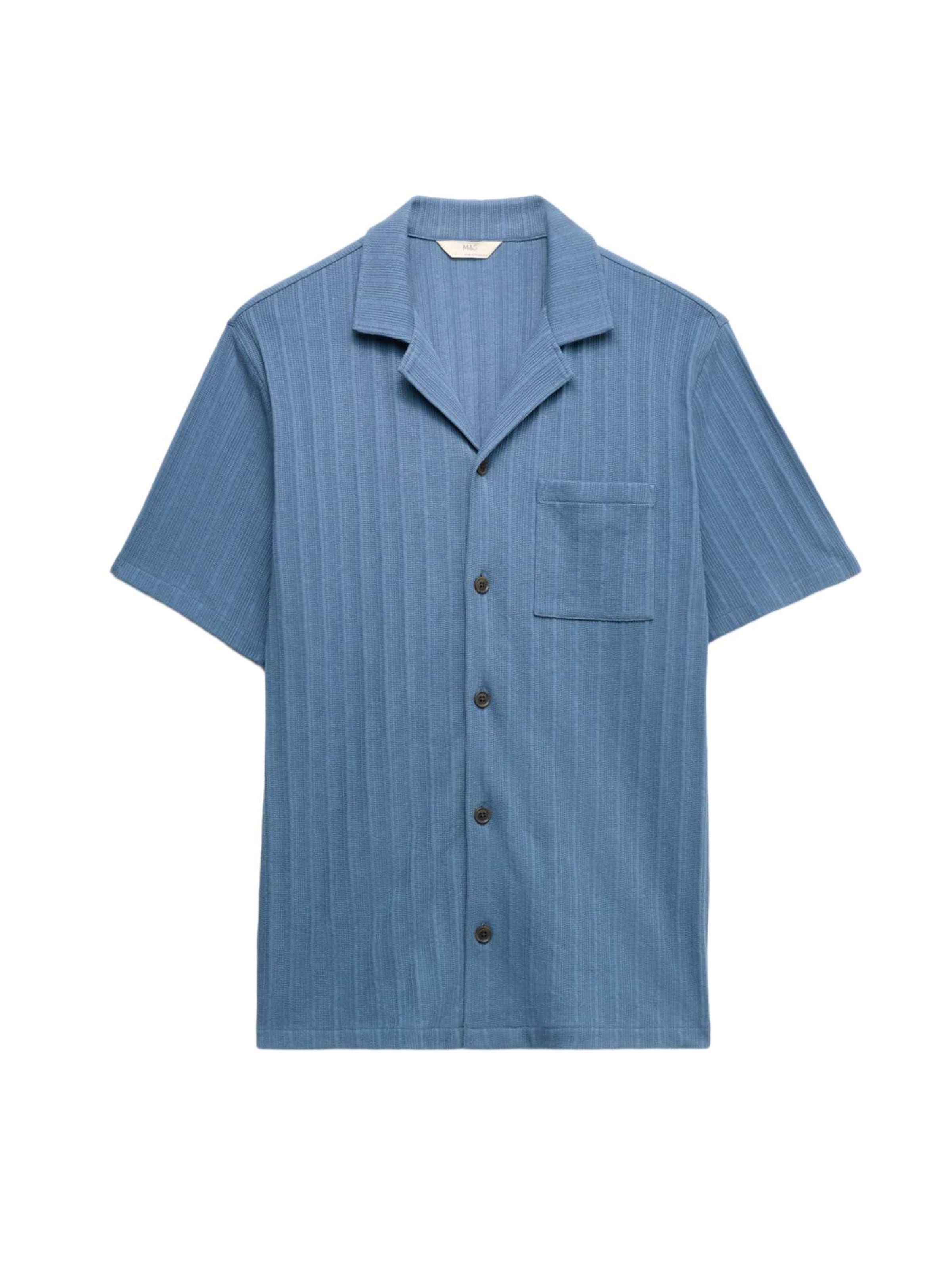 Pyjama court Marks & Spencer en bleu : devant