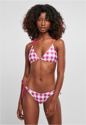 Urban Classics Triangel Bikini in Lila: Vorderseite