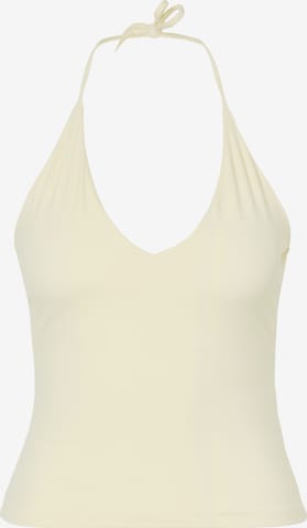 Abercrombie & Fitch Top 'MAR4' - Žltá: predná strana