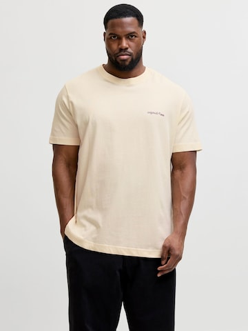 JACK & JONES Shirt in Beige: voorkant