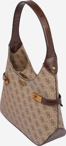 GUESS Shoulder Bag 'ZADIE' in Brown: front