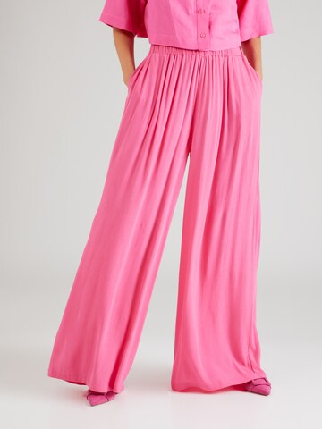 Wide Leg Pantalon Misspap en rose : devant