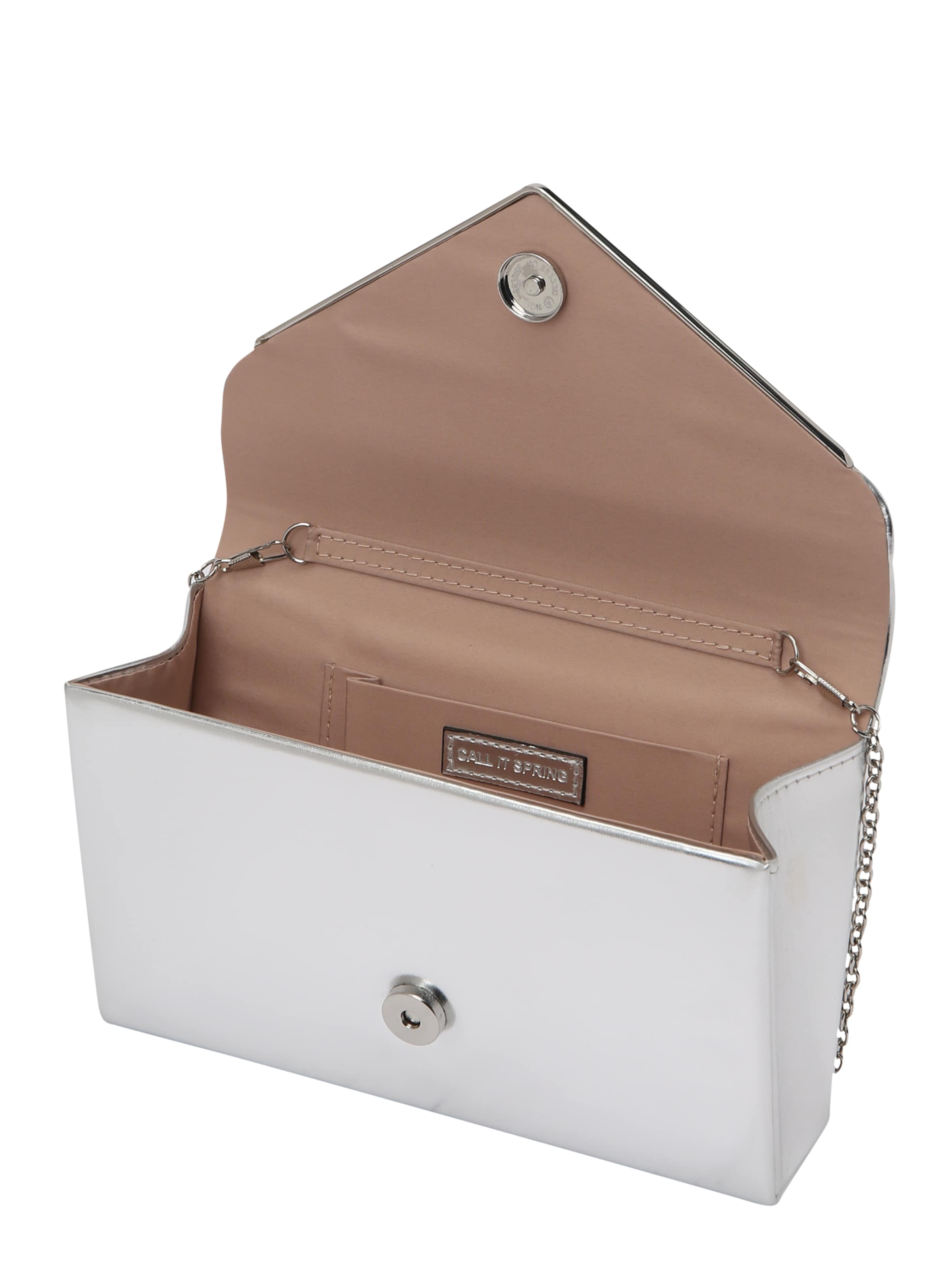 CALL IT SPRING Clutch 'QWEENBEE' in Silber