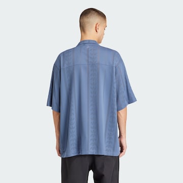 ADIDAS ORIGINALS Классический крой Рубашка в Синий: спереди