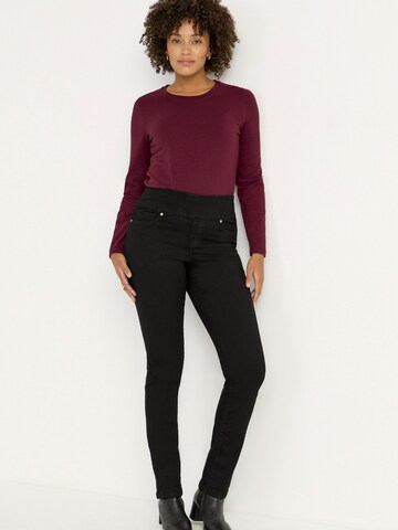 Cellbes of Sweden Skinny Jeggings in Black: front