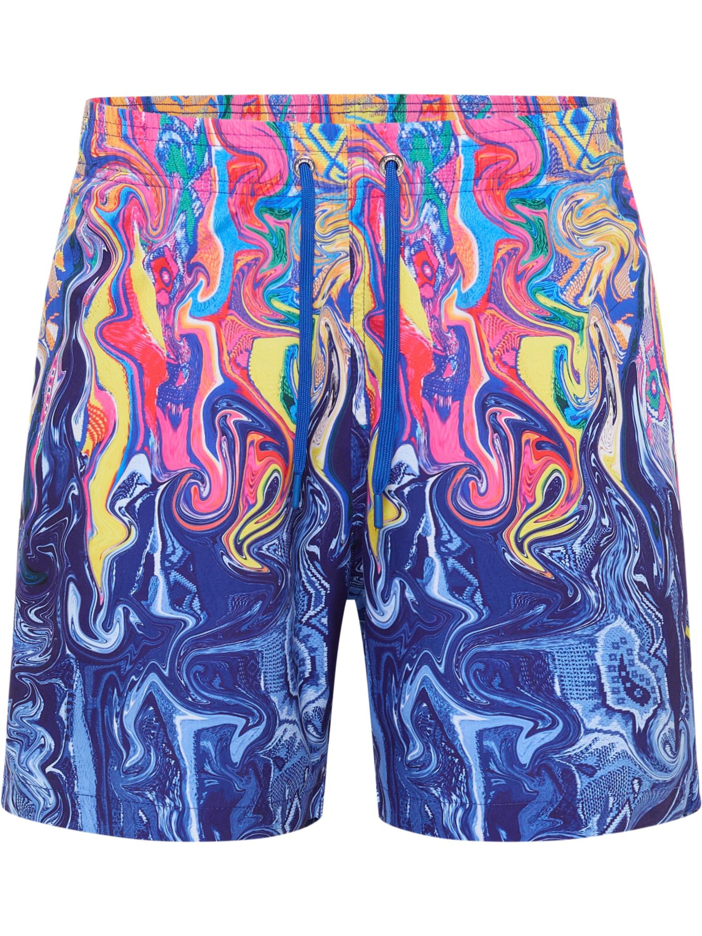 Carlo Colucci Regular Badehose 'Eiberger' in Blau: Vorderseite