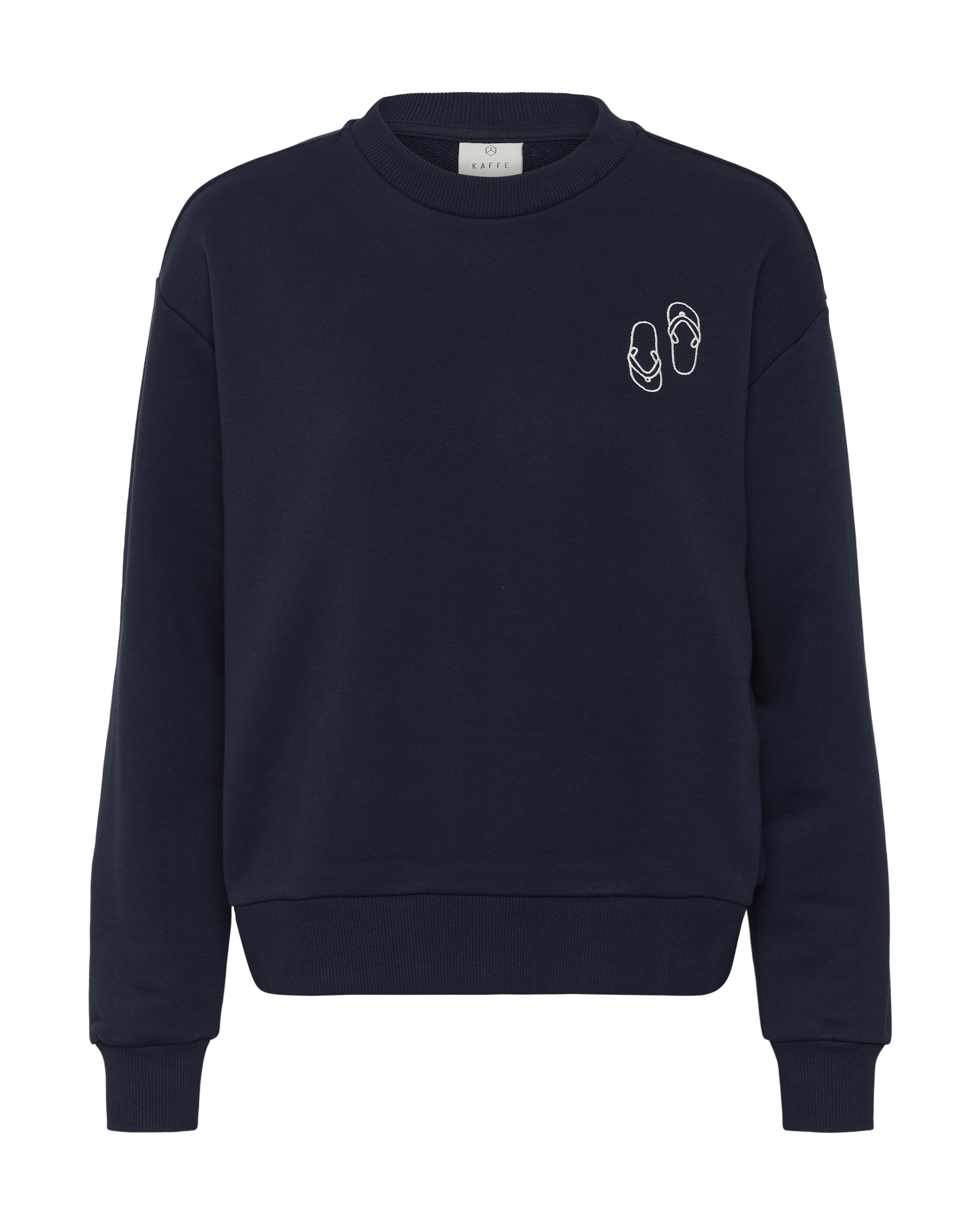 Kaffe Sweatshirt 'Lilje' i blå: forside