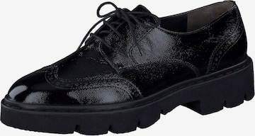 Paul Green Lace-Up Shoes in Black: front