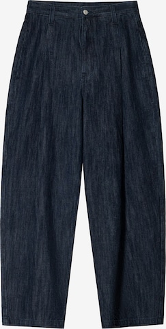 Bershka Wide Leg Laskosfarkut värissä sininen: etupuoli