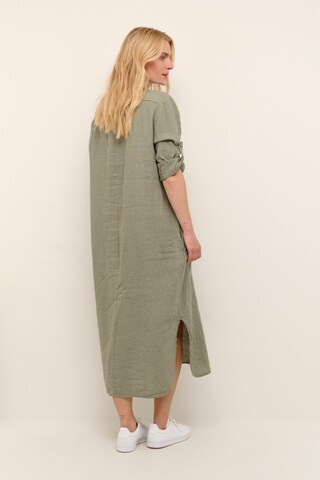 Cream Shirt Dress 'Bellis' in Green