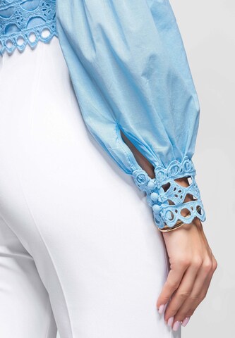 Ombre Bluse in Blau