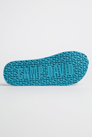 CAMP DAVID T-Bar Sandals in Blue
