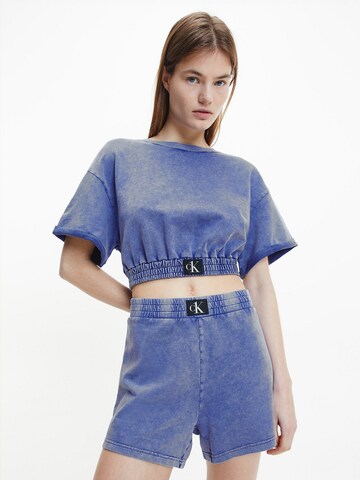 Calvin Klein Swimwear Normální Tričko 'Authentic' – modrá: přední strana