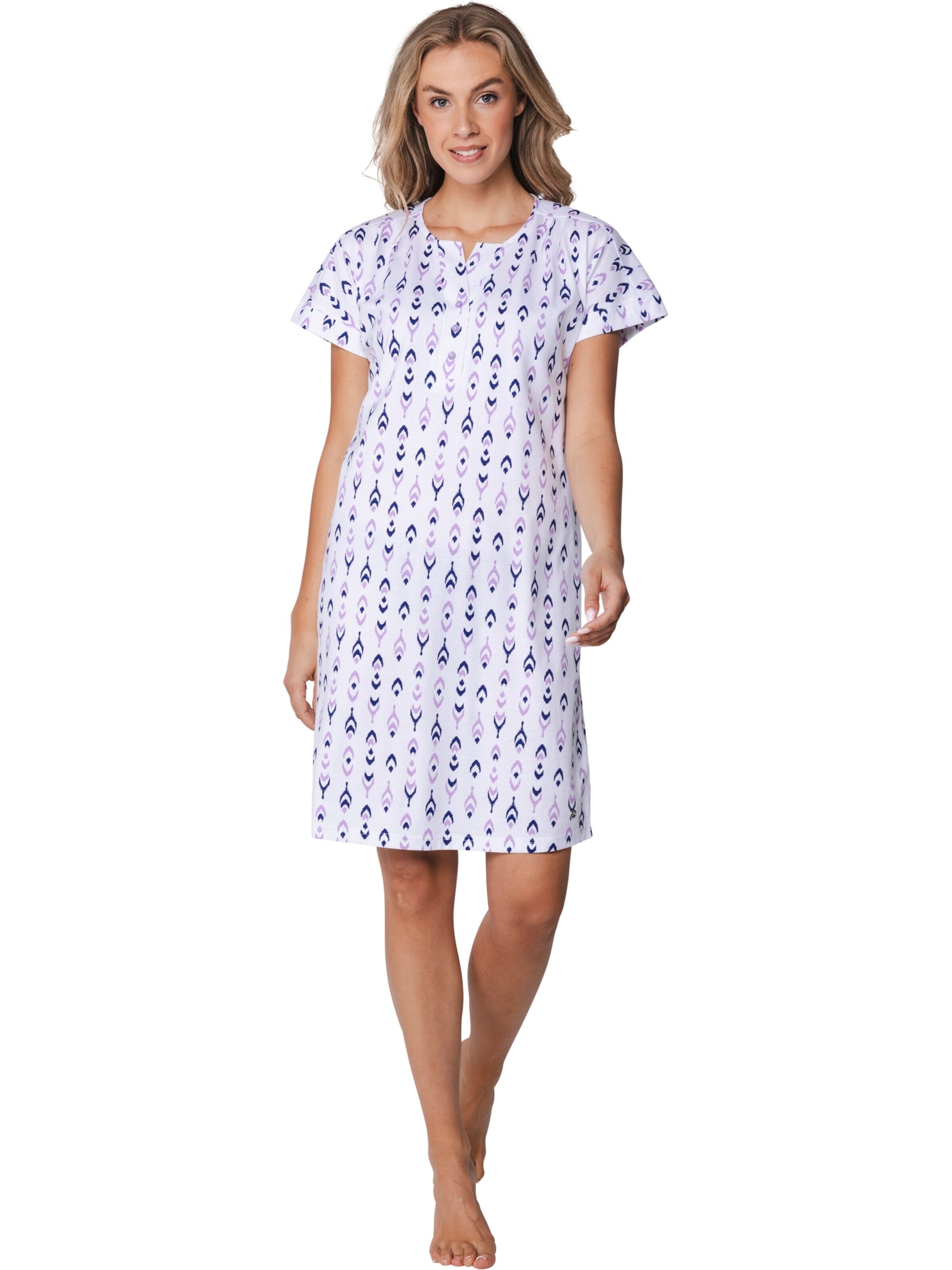 Pastunette Nachthemd 'Nightdress with buttons (100 cm)' in Blauw: voorkant