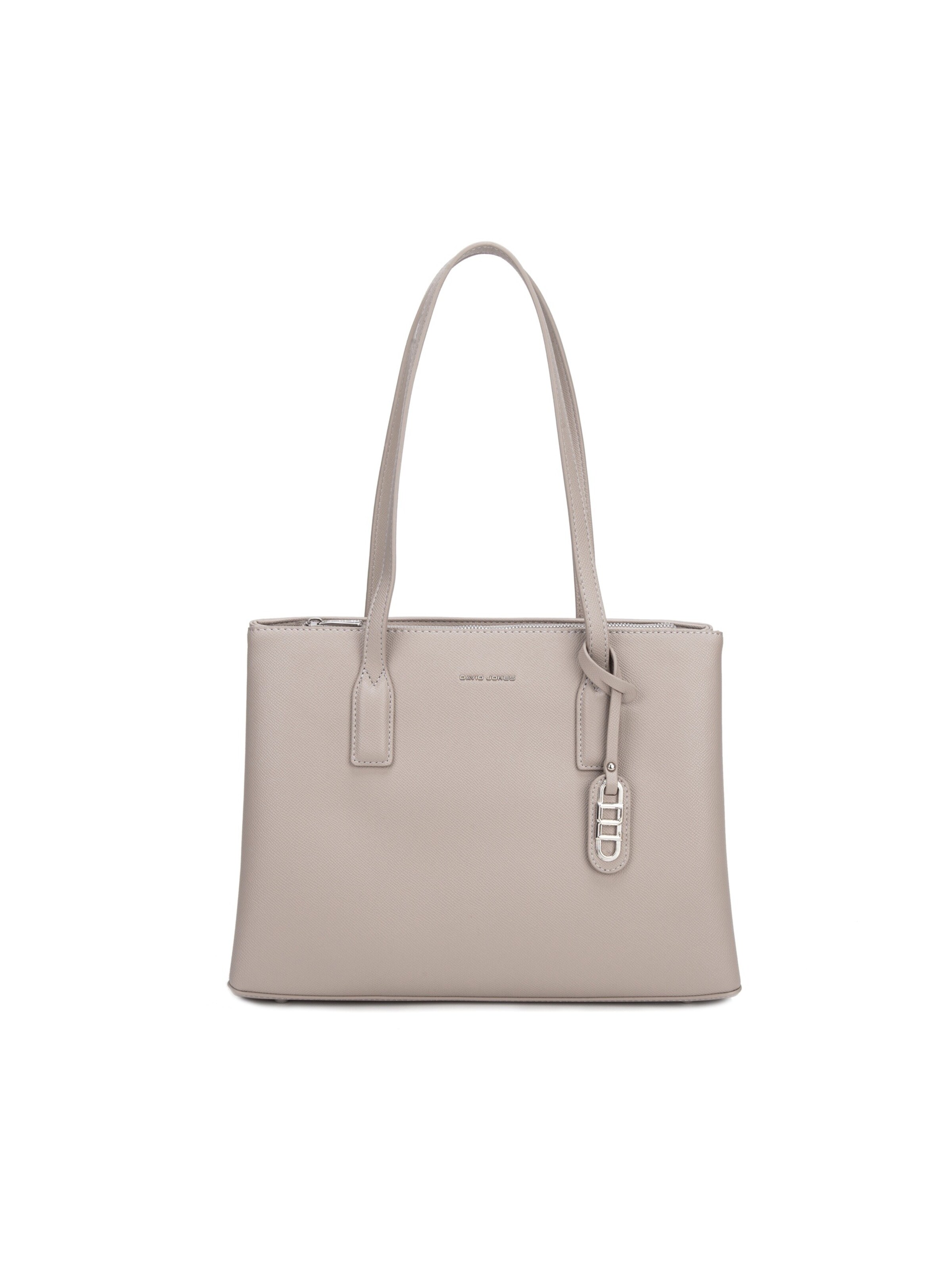 Borsa a spalla 'Borsa a Spalla David Jones Ecopelle Saffiano Doppi Manici' di David Jones in grigio