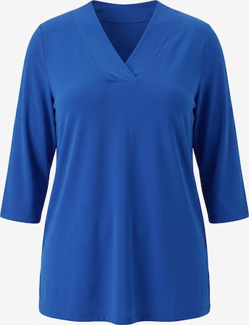 Ulla Popken Longshirt in Blau: Vorderseite