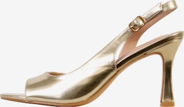 Super Mode Pumps in Goud: voorkant