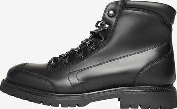 Henry Stevens Schnürboots 'Barkley' in Schwarz