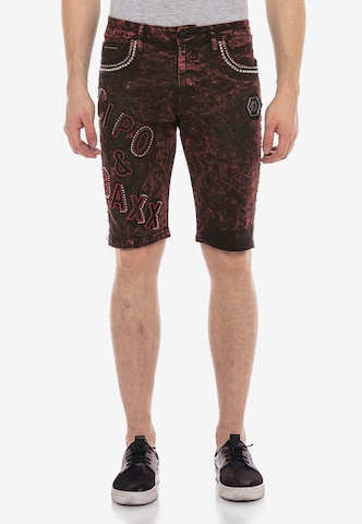 CIPO & BAXX Regular Jeans 'Rotten' in Red: front