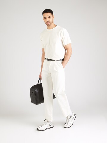 ANNARR Regular Pleat-front trousers 'ANRHALDEN' in White