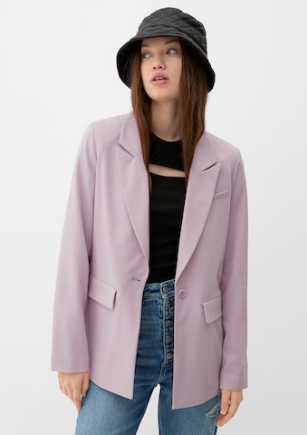 Blazer QS en violet : devant