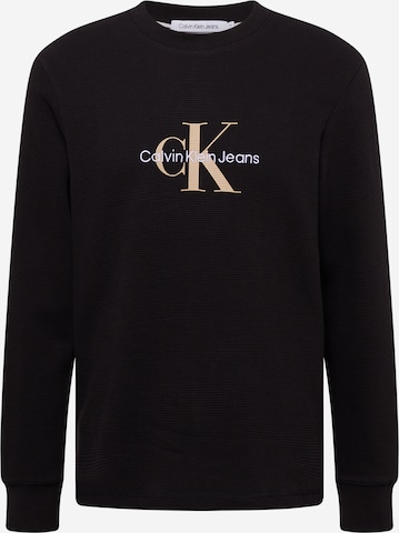 Calvin Klein Jeans - Camiseta en negro: frente