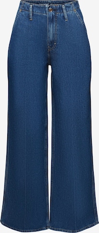 ESPRIT Wide leg Jeans in Blauw: voorkant