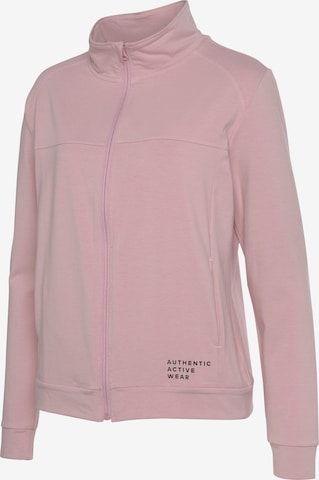 VIVANCE - Sudadera con cremallera deportiva en rosa