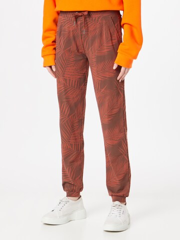 Iriedaily Tapered Broek 'La Palma' in Rood: voorkant