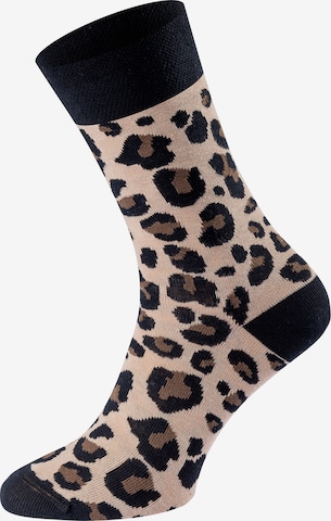 Chili Lifestyle Socks ' Banderole Leisure Socks ' in Beige: front