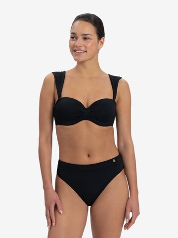 Beachlife Balconette Bikini Top in Black: front
