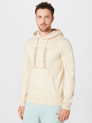 Sweat-shirt Les Deux en beige : devant