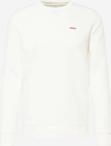 Brosbi Sweatshirt 'THE AMORE' in Wit: voorkant