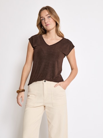 DESIRES Shirts 'Bob' i brun: forside