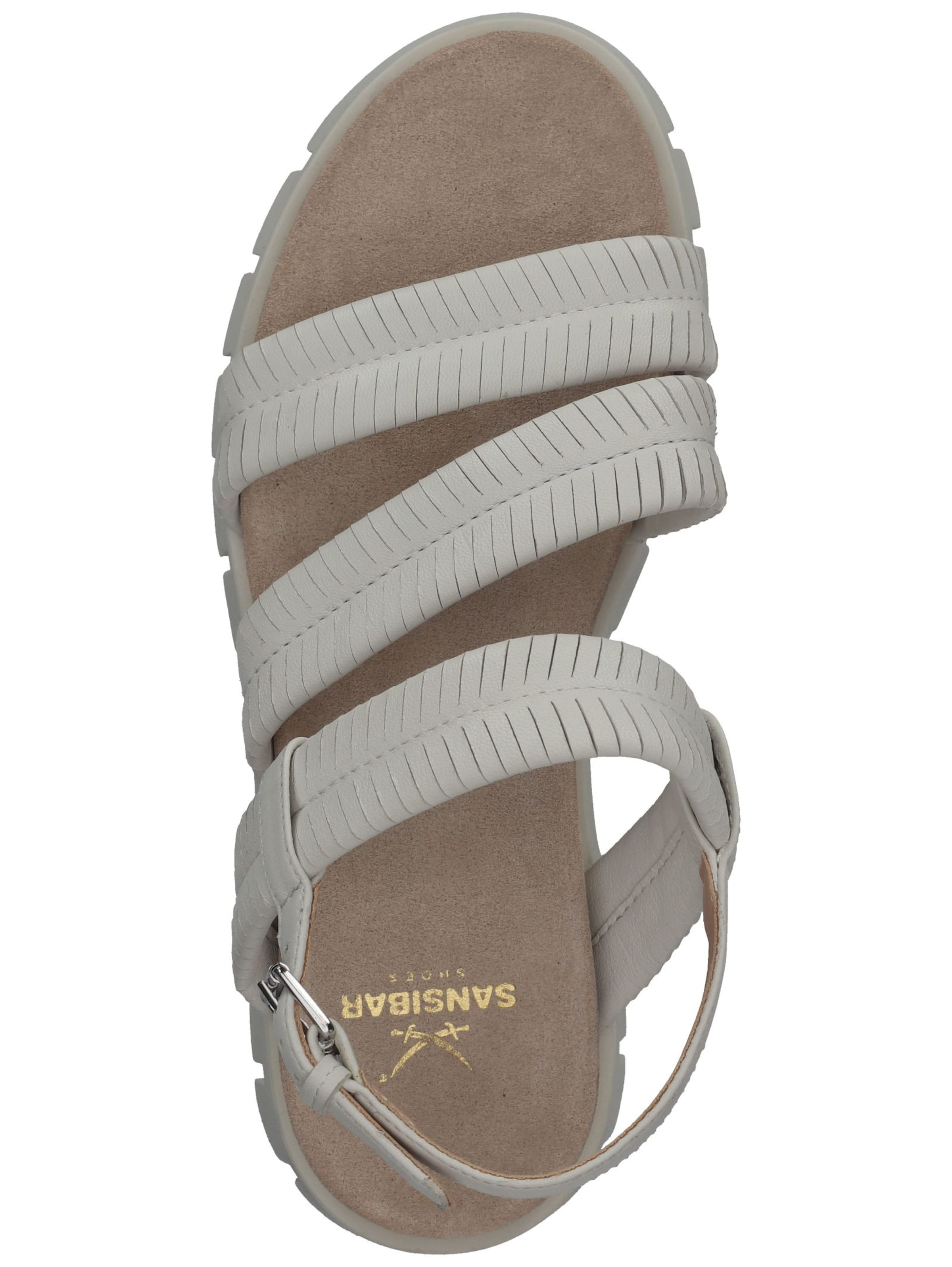 SANSIBAR Sandalen met riem in Grijs
